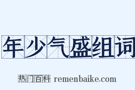 年少气盛组词是什么意思的图片